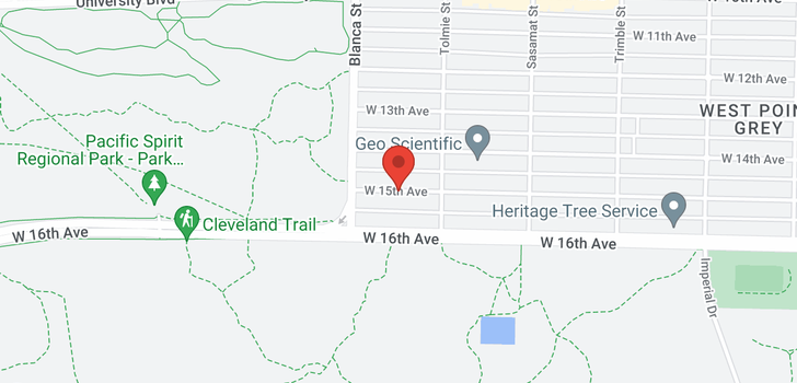 map of 4649 W 15TH AVENUE